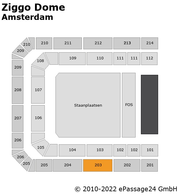 Ziggo Dome Amsterdam - Standing